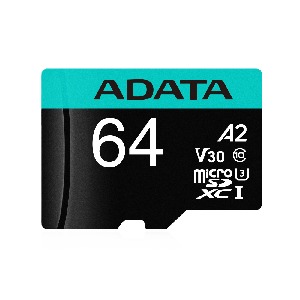 Memoria Adata Micro Sdxc/sdhc 64gb Uhs-i 100mb/80mb Clase 10 V30 A2 C/adaptador (ausdx64gui3v30sa2-ra1)