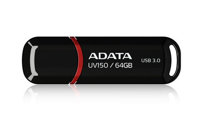 Memoria Adata 64gb Usb 3.2 Uv150 Negro (auv150-64g-rbk)