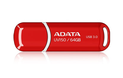 Memoria Adata 64gb Usb 3.2 Uv150 Rojo (auv150-64g-rrd)