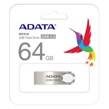 Memoria Adata 64gb Usb 2.0 Uv210 Metalica (auv210-64g-rgd)