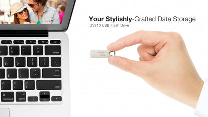 Memoria Adata 64gb Usb 2.0 Uv210 Metalica (auv210-64g-rgd)