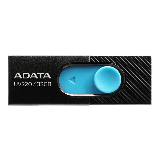 Memoria Adata 32gb Usb 2.0 Uv220 Retractil Negro-azul (auv220-32g-rbkbl)