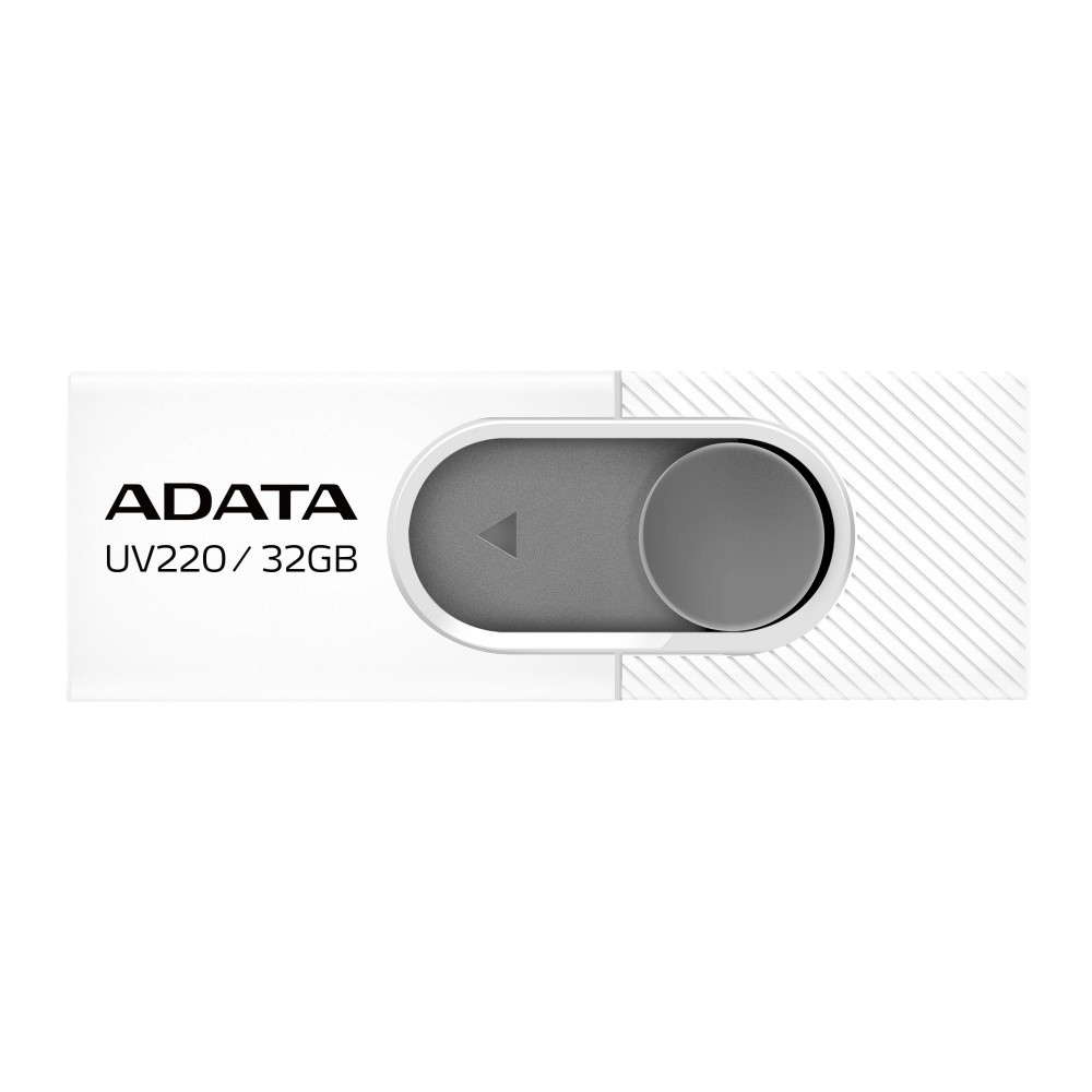 Memoria Adata 32gb Usb 2.0 Uv220 Retractil Blanco-gris (auv220-32g-rwhgy)