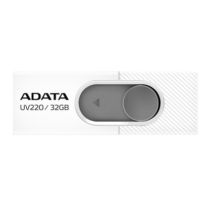 Memoria Adata 32gb Usb 2.0 Uv220 Retractil Blanco-gris (auv220-32g-rwhgy)