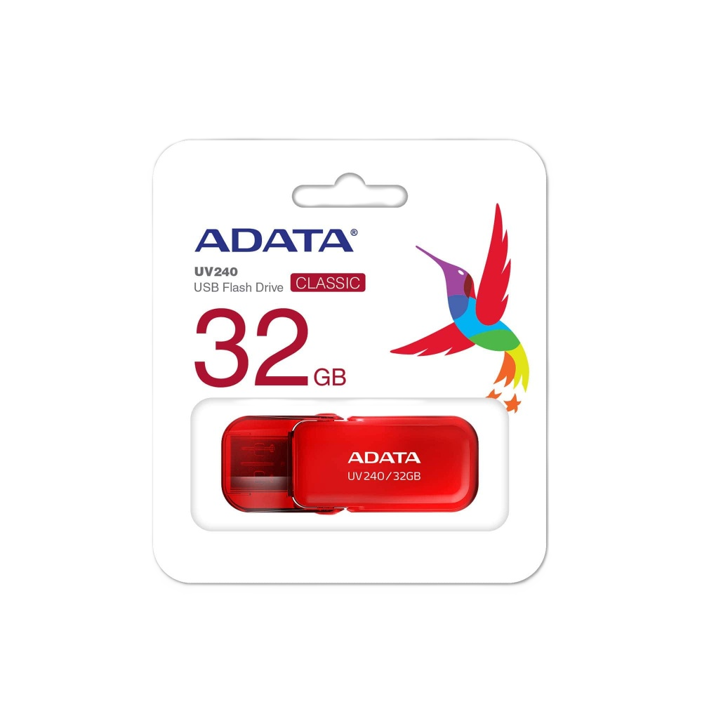 Memoria Adata 32gb Usb 2.0 Uv240 Rojo (auv240-32g-rrd)