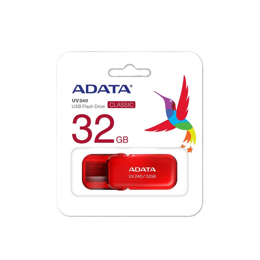 Memoria Adata 32gb Usb 2.0 Uv240 Rojo (auv240-32g-rrd)