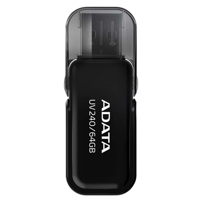 Memoria Adata 64gb Usb 2.0 Uv240 Negro (auv240-64g-rbk)