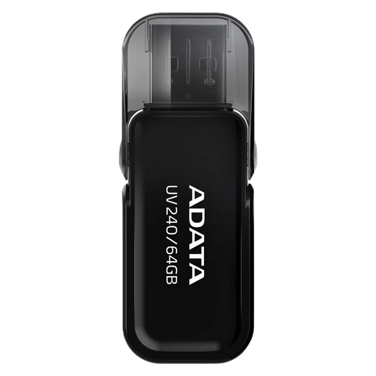 Memoria Adata 64gb Usb 2.0 Uv240 Negro (auv240-64g-rbk)