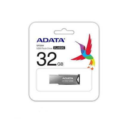 Memoria Adata 32gb Usb 2.0 Uv250 Metalica (auv250-32g-rbk)