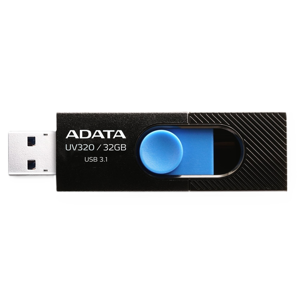 Memoria Adata 128gb Usb 3.2 Uv320 Retractil Negro-azul (auv320-128g-rbkbl)