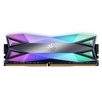 Memoria Xpg Spectrix D60g Udimm Ddr4 8gb Pc4-28800 3600mhz Cl18 1.35v Rgb Con Disipador Color Gris