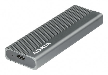 Carcasa Adata Ec680 Para Ssd Pcie De Diferentes TamaÑos M.2 Usb 3.2 Color Gris Metalico Ec680-ccgy