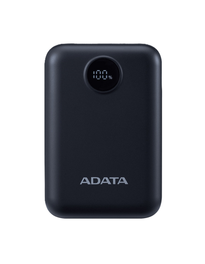Bateria De Respaldo Adata Power Bank C10022 10000mah Entrada Usb Tipo C Y Usb Tipo A Negra Pc1002212bk