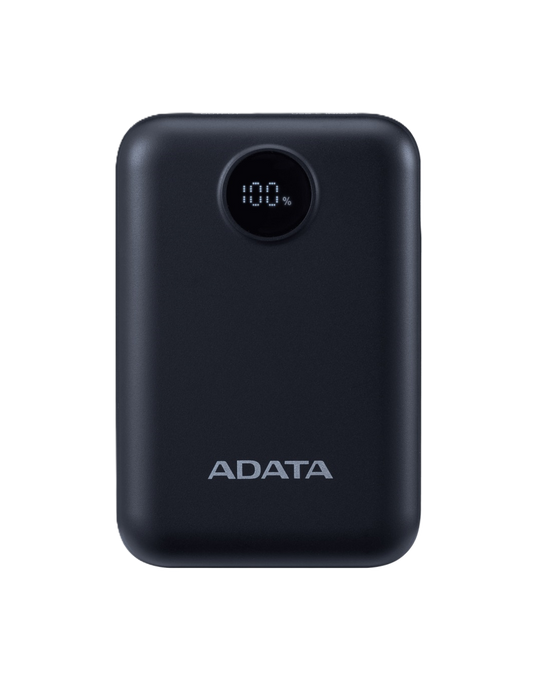 Bateria De Respaldo Adata Power Bank C10022 10000mah Entrada Usb Tipo C Y Usb Tipo A Negra Pc1002212bk