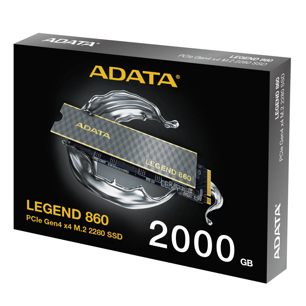 Unidad De Estado Solido Ssd Interno Adata Legend 860 2000gb M.2 2280 3dnand Pcie Gen 4x4 Lec6000 En Pc/portatil Mbs Lec5000 En Ps5 Esc5000 Mbs
