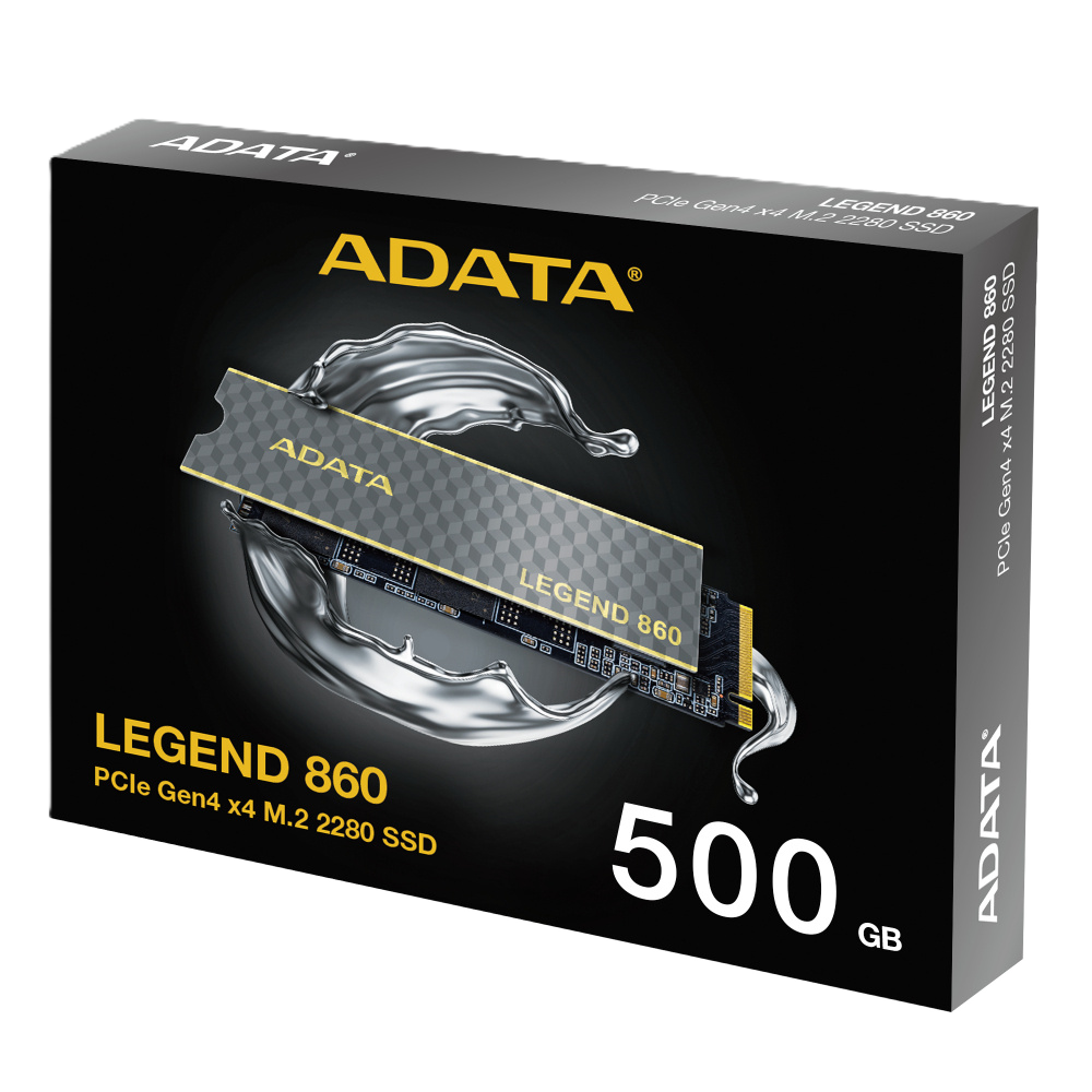 Unidad De Estado Solido Ssd Interno Adata Legend 860 500gb M.2 2280 3dnand Pcie Gen 4x4 Lec6000 En Pc/portatil Mbs Lec5000 En Ps5 Esc5000 Mbs Sleg-860-500gcs
