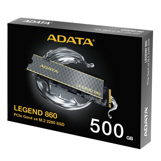 Unidad De Estado Solido Ssd Interno Adata Legend 860 500gb M.2 2280 3dnand Pcie Gen 4x4 Lec6000 En Pc/portatil Mbs Lec5000 En Ps5 Esc5000 Mbs Sleg-860-500gcs