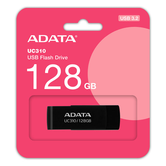 Memoria Adata 128gb Usb 3.2 Uc310 Negro (uc310-128g-rbk)