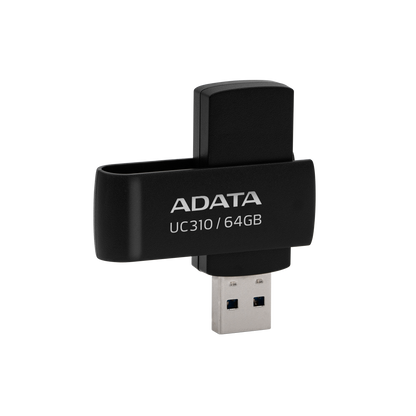 Memoria Adata 64gb Usb 3.2 Uc310 Negro (uc310-64g-rbk)