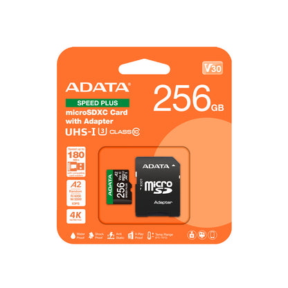 Memoria Adata Microsdxc Speed Plus 256gb Cl10 Con Adaptador