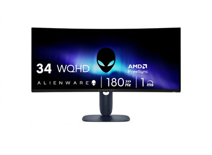 Monitor Dell Gamer Alienware Curvo | 34 Pulgadas Qhd |aw3425dwm | 240 Hz | Amd Freesync | 210-bpkx