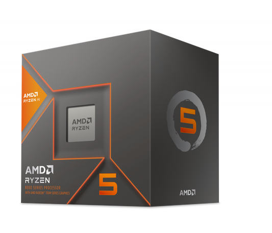Procesador Amd Ryzen 5 8600g S-am5 5a Gen / 4.3 - 5.0 Ghz / Cache 16mb / 6 Nucleos / Con Graficos Radeon / Con Disipador