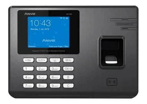 Control De Asistencia / Anviz / An-gc100 / Huella / Rfid / Pin / Wifi / Lan / Crosschex Estandar / 1,000 Usuarios