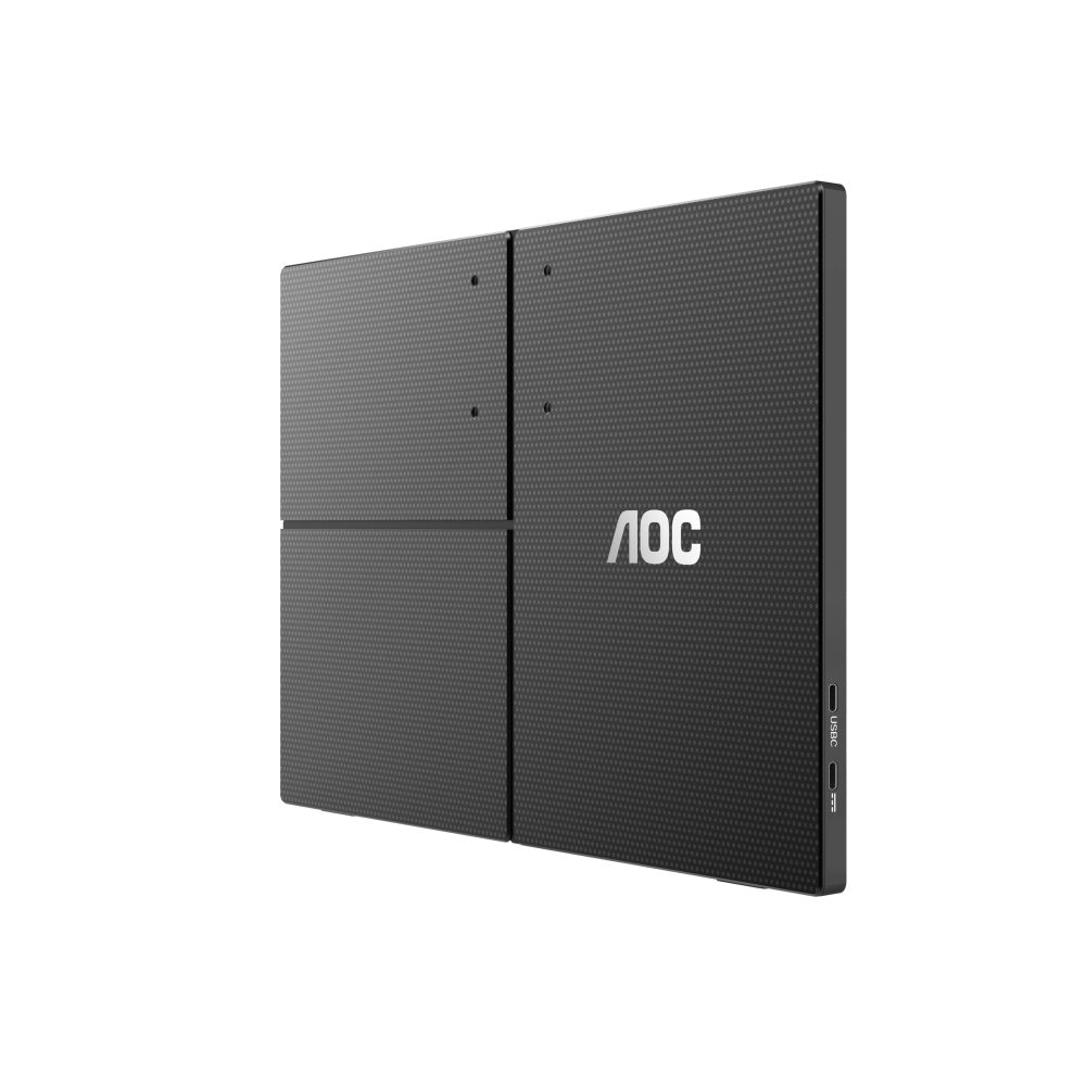Monitor Portatil Led Aoc 16t20 / Color Negro / Panel Ips 15.6 / Usb-c / Aspecto 16:9 / T.d.respuesta 20ms / Resolucion 1920 X 1080 / 60 Hz / Contraste 50m:1 / Brillo 230 Cd/m2 / 3 AÑos De Garantia