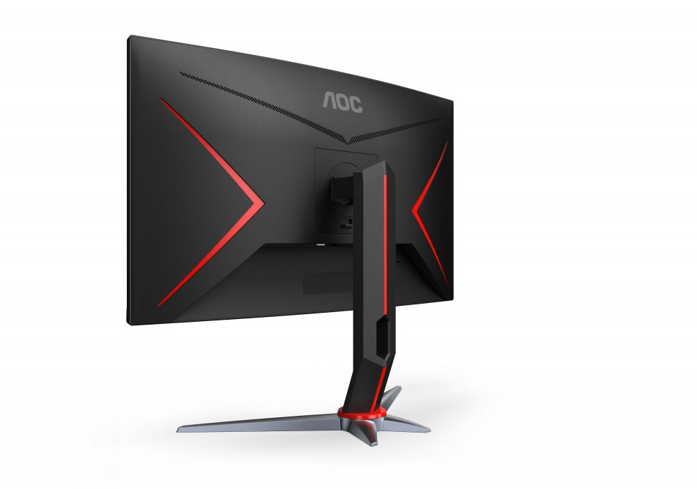 Monitor Gamer Curvo Aoc 27 Panel Va / 165 Hz / Tiempo De Respuesta 1 Ms / Amd Free Sync / Color Negro Y Rojo / 2 Hdmi / Vga / Displayport / Aspecto 16:9 / Resolucion 1920 X 1080 / Brillo 250 Cd/m2