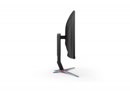 Monitor Gamer Curvo Aoc 27 Panel Va / 165 Hz / Tiempo De Respuesta 1 Ms / Amd Free Sync / Color Negro Y Rojo / 2 Hdmi / Vga / Displayport / Aspecto 16:9 / Resolucion 1920 X 1080 / Brillo 250 Cd/m2