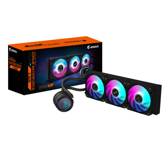 Disipador De Enfriamiento Liquido Gigabyte Aorus Waterforce X 360 / Lcd Display /s-1200/s-1700/am4/am5/rgb