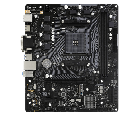 Mb Asrock B550m Hdv Amd Am4/64 Gb Ddr4 4733+(oc)/1 Pcie 4.0 X 16/1 Pcie 3.0 X 1/1 Hyper M.2/4 Sata3/6 Usb 3.2/5 Usb 2.0/hdmi 2.1 4k - 2k/dvi-d/d-sub