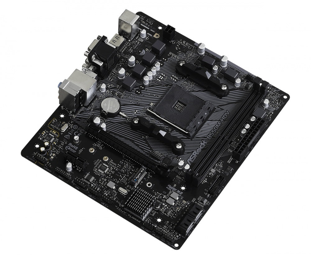Mb Asrock B550m Hdv Amd Am4/64 Gb Ddr4 4733+(oc)/1 Pcie 4.0 X 16/1 Pcie 3.0 X 1/1 Hyper M.2/4 Sata3/6 Usb 3.2/5 Usb 2.0/hdmi 2.1 4k - 2k/dvi-d/d-sub