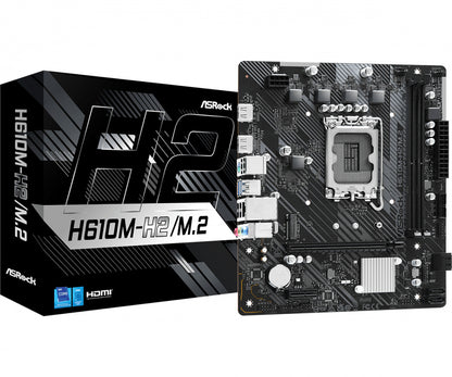 Mb Asrock H610m H2 M.2/14 13 12 Va Gen/lga1700/64 Gb Ddr4 3200mhz/1 Pcie 4.0 X 16/2 Pcie 3.0 X 1/1 Ultra M.2/4 Sata3/4 Usb 3.2/6 Usb 2.0/2 Hdmi