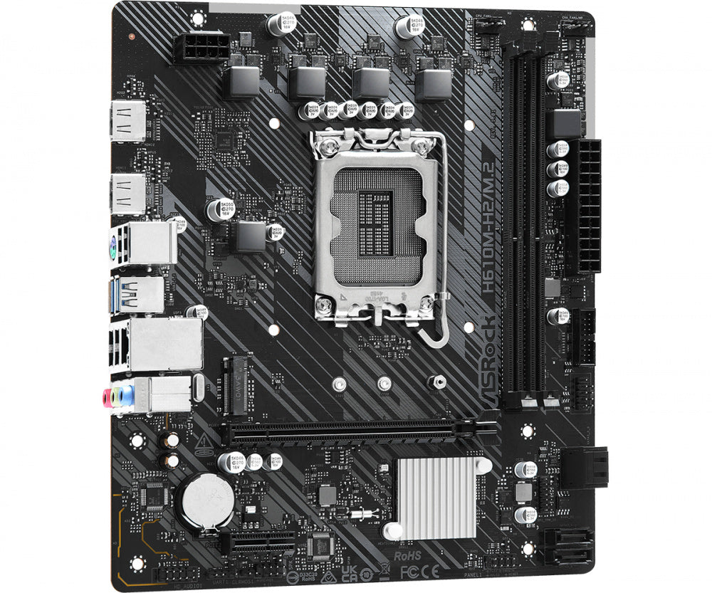 Mb Asrock H610m H2 M.2/14 13 12 Va Gen/lga1700/64 Gb Ddr4 3200mhz/1 Pcie 4.0 X 16/2 Pcie 3.0 X 1/1 Ultra M.2/4 Sata3/4 Usb 3.2/6 Usb 2.0/2 Hdmi