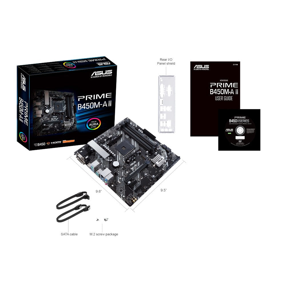Mb Asus B450 Amd S-am4 5a Gen /4x Ddr4 2666 /hdmi /dvi-d /d-sub /m.2 /6x Usb 3.2 /micro Atx /gama Media