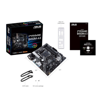 Mb Asus B450 Amd S-am4 5a Gen /4x Ddr4 2666 /hdmi /dvi-d /d-sub /m.2 /6x Usb 3.2 /micro Atx /gama Media