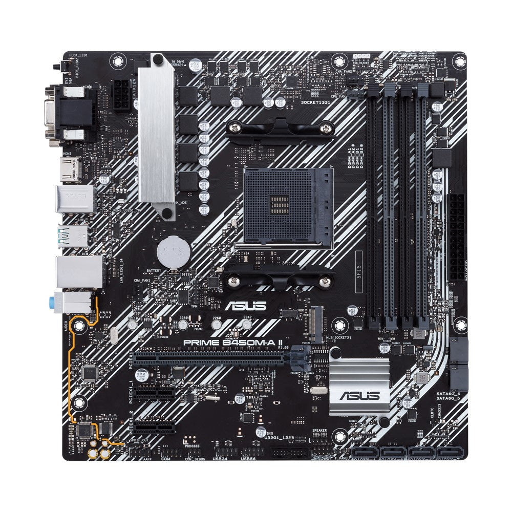 Mb Asus B450 Amd S-am4 5a Gen /4x Ddr4 2666 /hdmi /dvi-d /d-sub /m.2 /6x Usb 3.2 /micro Atx /gama Media