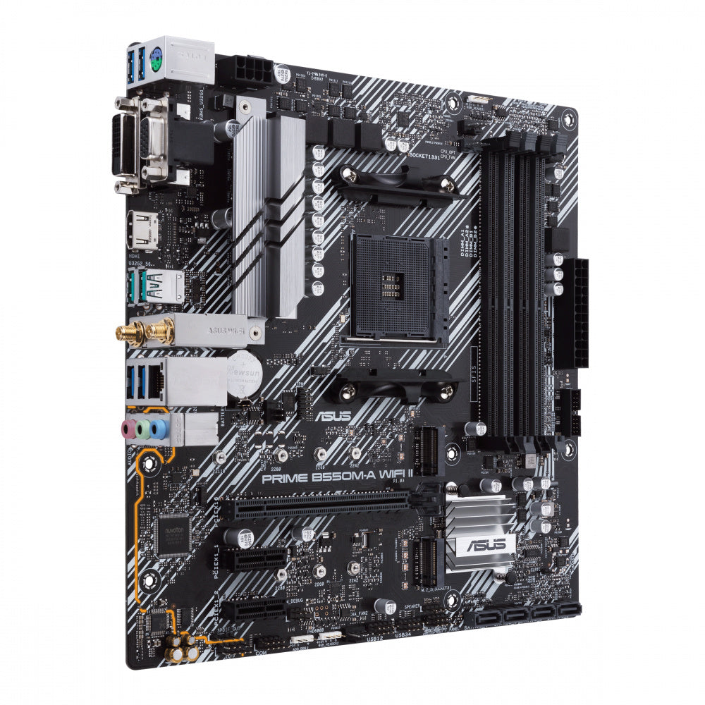 Mb Asus B550 Amd S-am4 3a Gen/4x Ddr4 2666/hdmi/dvi/d-sub/m.2/6x Usb 3.2/wifi/bluetooth/micro Atx/gama Media/rgb