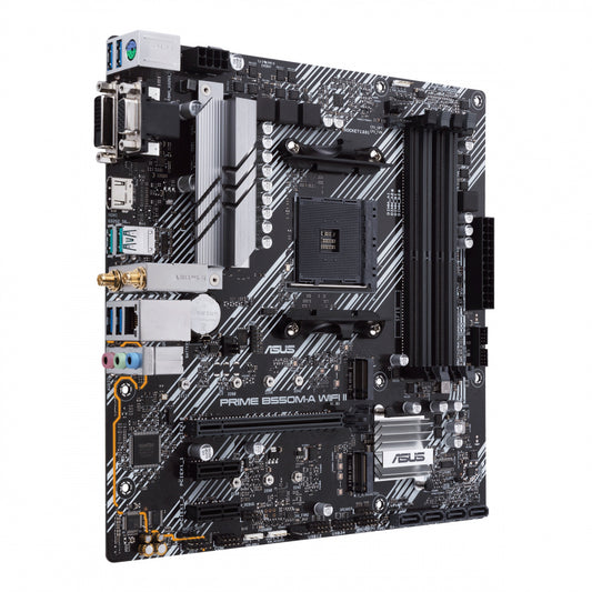 Mb Asus B550 Amd S-am4 3a Gen/4x Ddr4 2666/hdmi/dvi/d-sub/m.2/6x Usb 3.2/wifi/bluetooth/micro Atx/gama Media/rgb