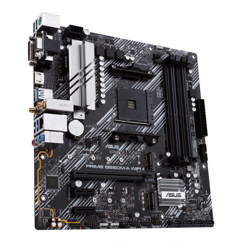 Mb Asus B550 Amd S-am4 3a Gen/4x Ddr4 2666/hdmi/dvi/d-sub/m.2/6x Usb 3.2/wifi/bluetooth/micro Atx/gama Media/rgb