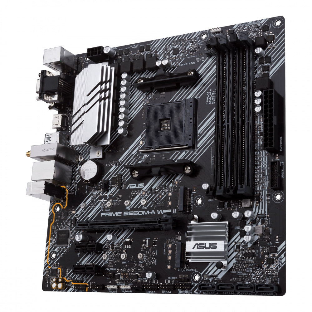 Mb Asus B550 Amd S-am4 3a Gen/4x Ddr4 2666/hdmi/dvi/d-sub/m.2/6x Usb 3.2/wifi/bluetooth/micro Atx/gama Media/rgb