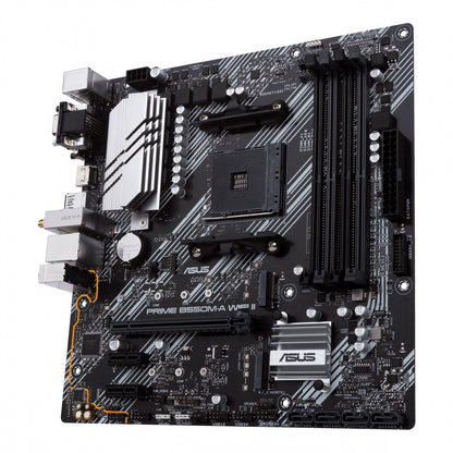 Mb Asus B550 Amd S-am4 3a Gen/4x Ddr4 2666/hdmi/dvi/d-sub/m.2/6x Usb 3.2/wifi/bluetooth/micro Atx/gama Media/rgb
