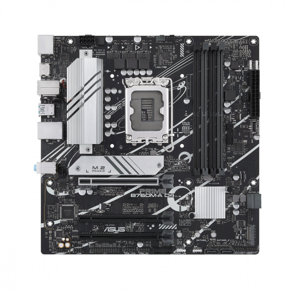 Mb Asus B760 Intel S-1700 13a Gen/4x Ddr4 2666/dp/2x Hdmi/m.2/2x Usb 3.2/usb-c/micro Atx/gama Media