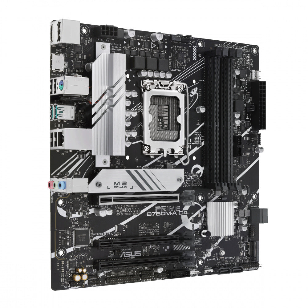 Mb Asus B760 Intel S-1700 13a Gen/4x Ddr4 2666/dp/2x Hdmi/m.2/2x Usb 3.2/usb-c/micro Atx/gama Media