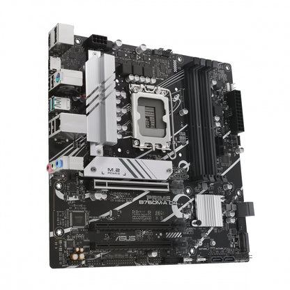 Mb Asus B760 Intel S-1700 13a Gen/4x Ddr4 2666/dp/2x Hdmi/m.2/2x Usb 3.2/usb-c/micro Atx/gama Media