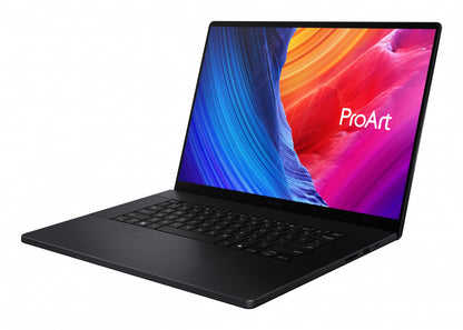 Laptop Worstation Asus Studiobook Proart P16 H7606 Amd Ryzen Ai R9 Hx370 64gb 2 Tb Ssd 16 Pulgadas Touch Oled Win 11 Home Negro Lector De Huella Sd Card Reader Nv Rtx 4070 8gb Grado Militar 1 AÑo G