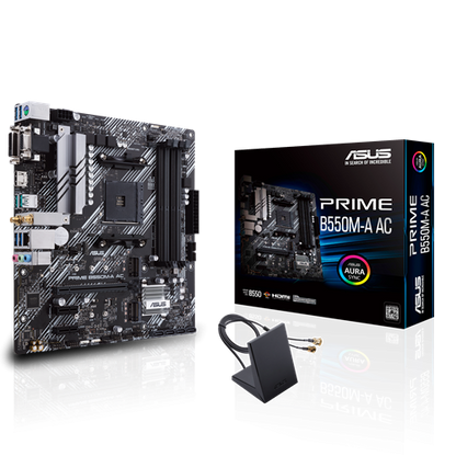 Mb Asus B550 Amd S-am4 3a Gen/4x Ddr4 2666/hdmi/dvi/d-sub/m.2/6x Usb 3.2/wifi/bluetooth/micro Atx/gama Media/rgb