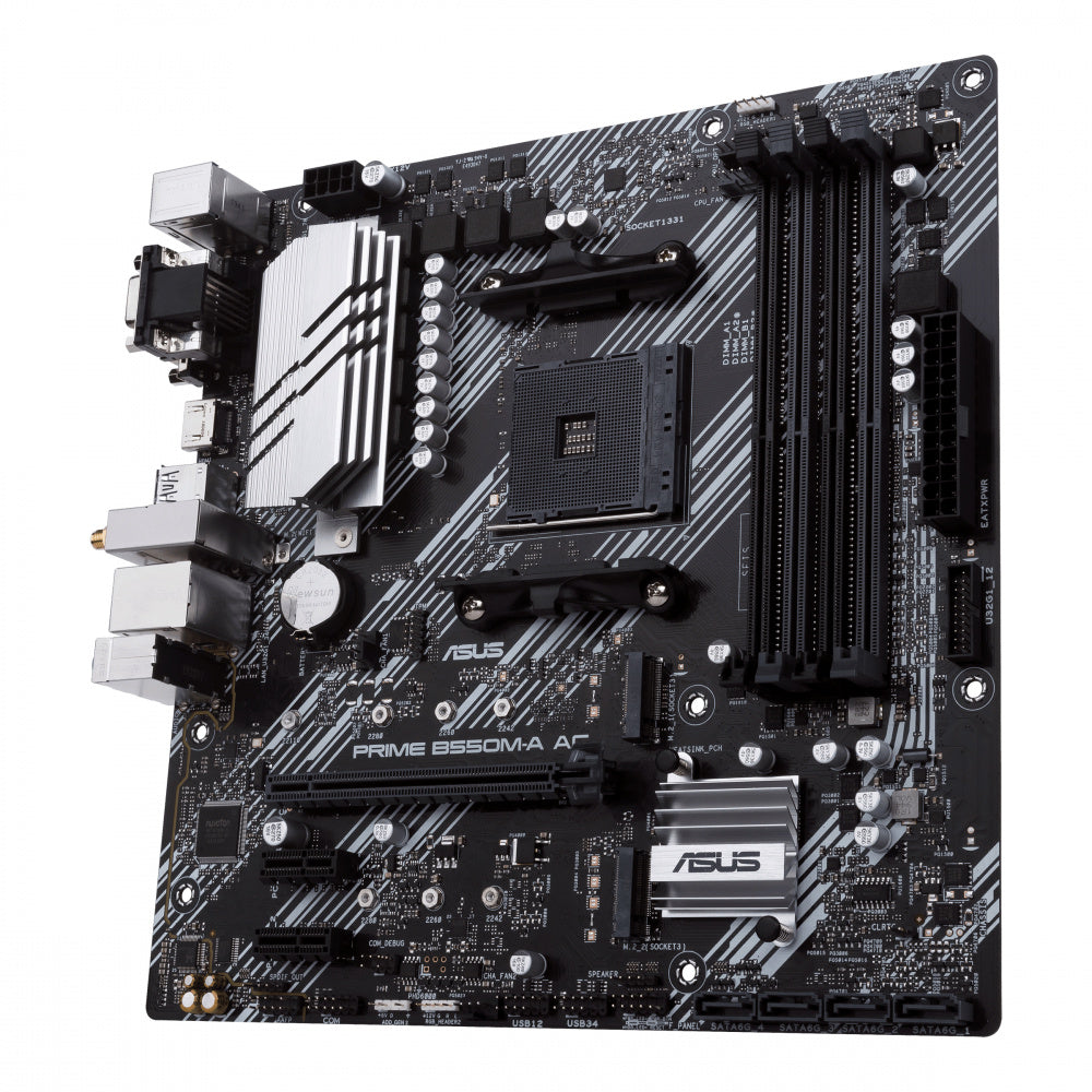 Mb Asus B550 Amd S-am4 3a Gen/4x Ddr4 2666/hdmi/dvi/d-sub/m.2/6x Usb 3.2/wifi/bluetooth/micro Atx/gama Media/rgb