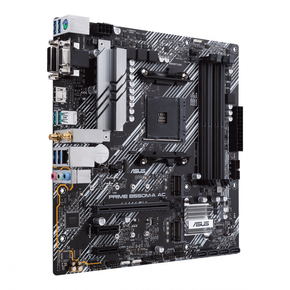 Mb Asus B550 Amd S-am4 3a Gen/4x Ddr4 2666/hdmi/dvi/d-sub/m.2/6x Usb 3.2/wifi/bluetooth/micro Atx/gama Media/rgb